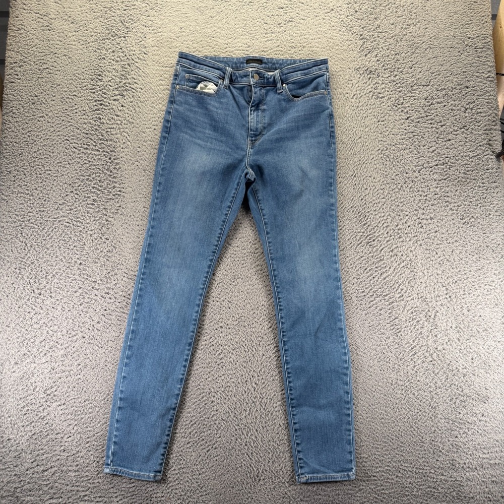 Uniqlo‎ Jeans Mens 30x31 Blue Cotton Denim Skinny Faded Travel Workwear Stretch